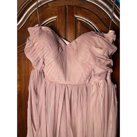 BIRDY GREY Christina Convertible Dress Maxi Sandy Mauve Plus Size 3X Bridesmaid - Picture 6 of 16